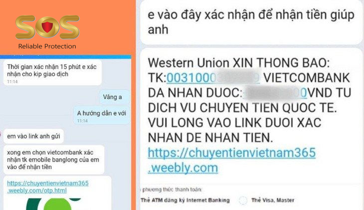 Cần cẩn trọng với những tài khoản thông báo nhận tiền